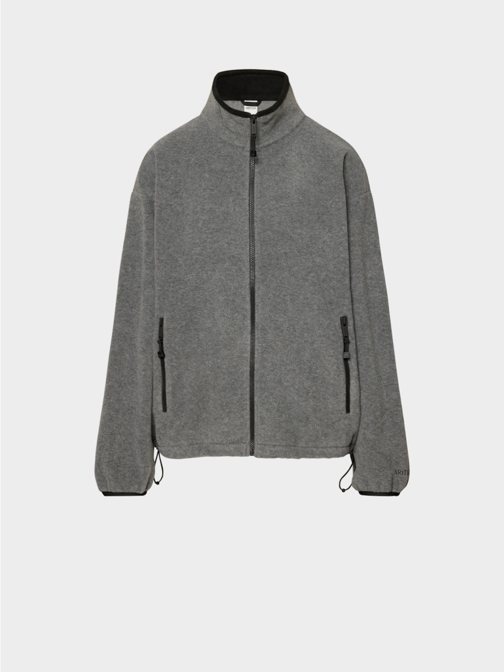 Aritzia Grey Full-Zip Windbreaker Jacket